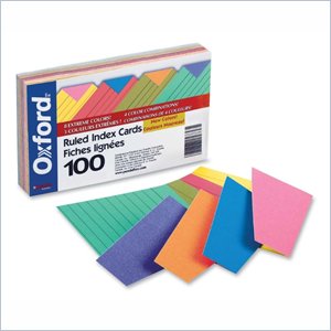 Esselte Colored Ruled Index Card