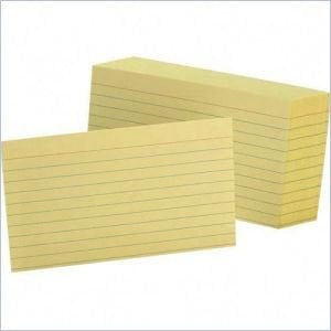 Esselte Colored Ruled Index Card
