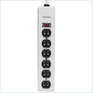 Fellowes 6 Outlets Metal Power Strip