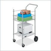 Fellowes Double Basket Wire Mail Cart