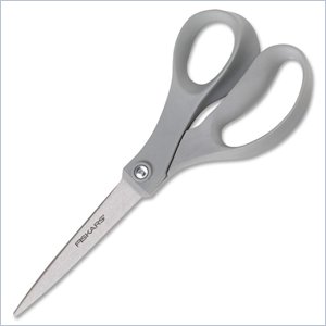 Fiskars Plastic Handle Contoured Scissors