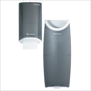 Georgia-Pacific Safe-T-Gard Door Tissue Dispenser and Trash Receptacle