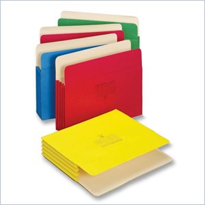 Globe-Weis Colored Expanding File Pocket