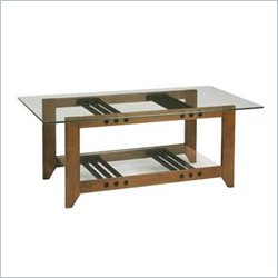 Sanus Natural Furniture Series Glass Top Coffee Table