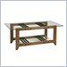 Sanus Natural Furniture Series Glass Top Coffee Table