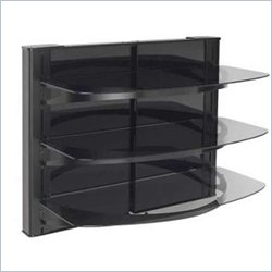 Sanus 31.5 Tall 3 Shelf Decorator Panel Wall Mounted Furniture