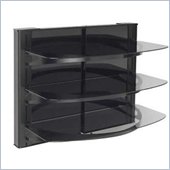 Sanus 31.5 Tall 3 Shelf Decorator Panel Wall Mounted Furniture