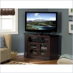 Sanus Foundations Audio Video Stand in Chestnut Finish