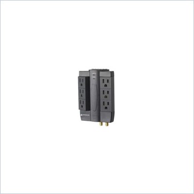 Sanus Surge Protector with 2100 Joule Protections in Black Finish