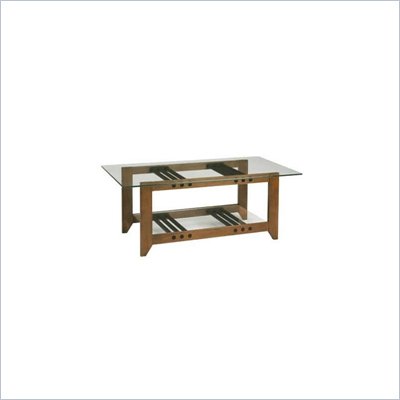 Sanus Natural Furniture Series Glass Top Coffee Table