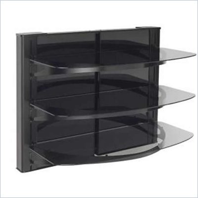 Sanus 31.5" Tall 3 Shelf Decorator Panel Wall Mounted Furniture