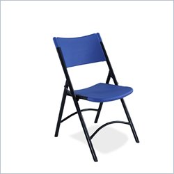 National Public Seating Blue Blow Molded Folding Chair