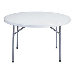 National Public Seating Blow Molded Folding Table 48 Round