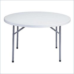 National Public Seating Blow Molded Folding Table 71 Round