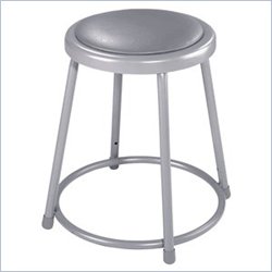 National Public Seating Vinyl Padded Heavy Duty Steel Stool