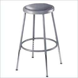 National Public Seating 25-33 Adjustable Stool With Padded Seat