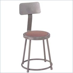 National Public Seating 30 Stool with Hardboard Seat & Backrest