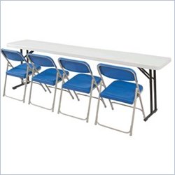 National Public Seating Lightweight 72 L Folding Seminar Table