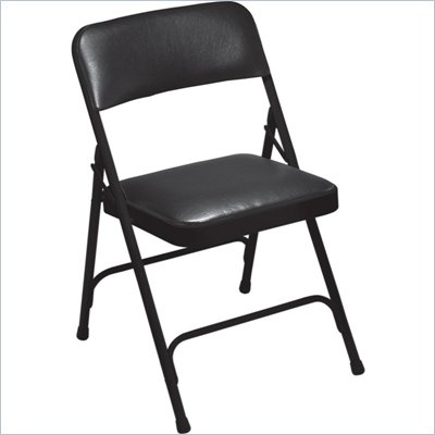 National Public Seating Double Brace Upholstered Folding Chair