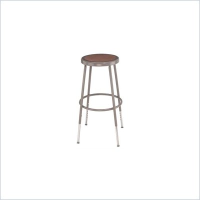 National Public Seating 25-33" Adjustable Stool with Hardboard Seat