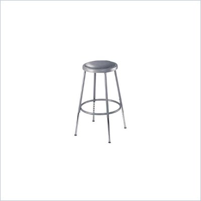 National Public Seating 25-33" Adjustable Stool With Padded Seat