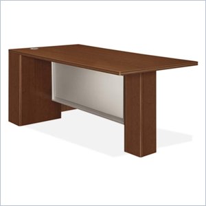 HON Attune Laminate Series Left Peninsula Desk with End Panel