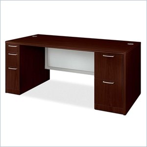 HON Attune 11899G Double Pedestal Desk with Modesty Panel