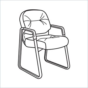 HON Pillow-Soft 2093 Guest Chair with Arms