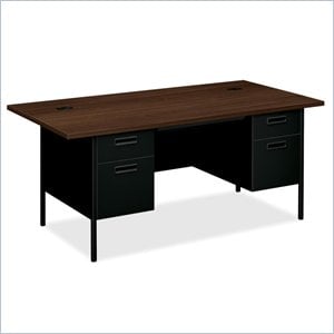 HON Metro Classic P3276ZP Box/Box/File/File Pedestal Desk with Overhang