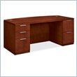 ADD TO YOUR SET: HON Arrive VW072D Bow Front Double Pedestal Desk
