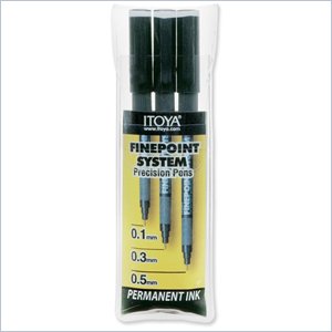 ITOYA Finepoint System Technical Pen Set