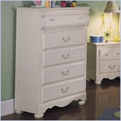 Standard Diana 5 Drawer Chest in White Wash Finish