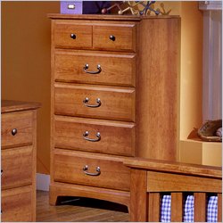 Standard City Park Kids 5 Drawer Chest in Rich Cherry Finish
