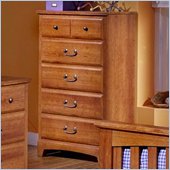 Standard City Park Kids 5 Drawer Chest in Rich Cherry Finish