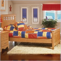 Standard Tomorrows Paradise Panel Bed in Bank Alder Finish