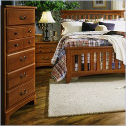 Standard City Park 5 Drawer Chest in Cherry Finish