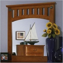 Standard City Park Light Cherry Panel Mirror