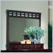 Standard Glasgow Storage Mirror In Rich Cherry Finish