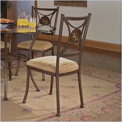 Standard Apprentice Fabric Side Chair in Dark Brown Finish (Set of 2)