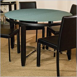 Standard New Age Black Raindrop Glass Top Table