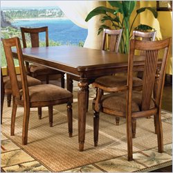 Standard North Shore Casual Dining Table in Brown Distressed Finish