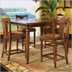 Standard North Shore Counter Height Gathering Table in Brown Finish