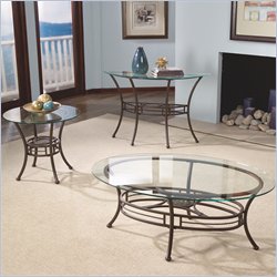 Standard Apprentice Glass Top Cocktail Table and End Table Set