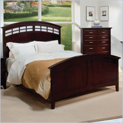 Standard Glasgow Panel Bed in Rich Cherry Finish
