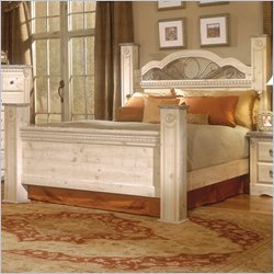 Standard Seville Old Fashioned Wood Poster Bed 4 Piece Bedroom Set