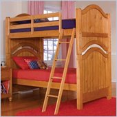 Standard Camp Forest Light Pine Bunk Bed 4 Piece Bedroom Set