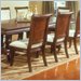 Standard St Pierre Upholstered Side Chair in Cherry Walnut Finish (Set of 2)