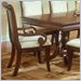 Standard St Pierre Upholstered Arm Chair in Cherry Finish (Set of 2)