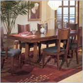 Standard Bay Heights Trestle Casual Dining Table in Deep Brown Finish