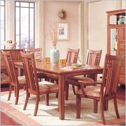 Standard Mission Hills Chestnut Brown Rectangular Dining Table Set